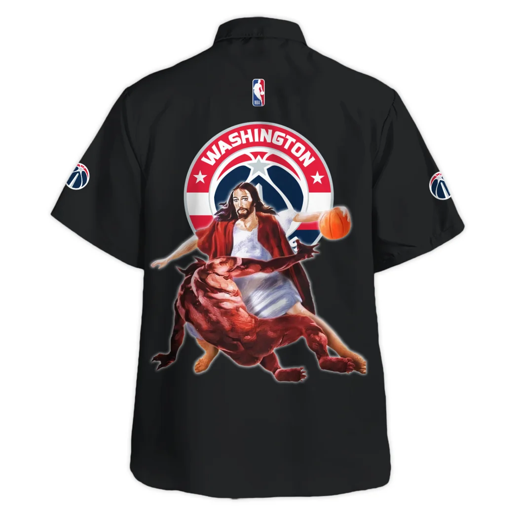 Washington Wizards Hawaiian Shirt Logo Print, Fan Pride Button Shirt HVN1532WW