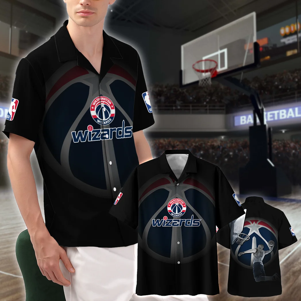 Washington Wizards Hawaiian Shirt, Tropical Match Day Shirt HVN1529WW