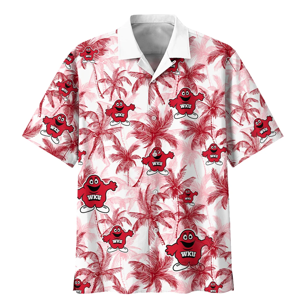 Western Kentucky Hilltoppers Hawaiian Shirt Logo Print, Game Day Button Shirt HVN1468WK