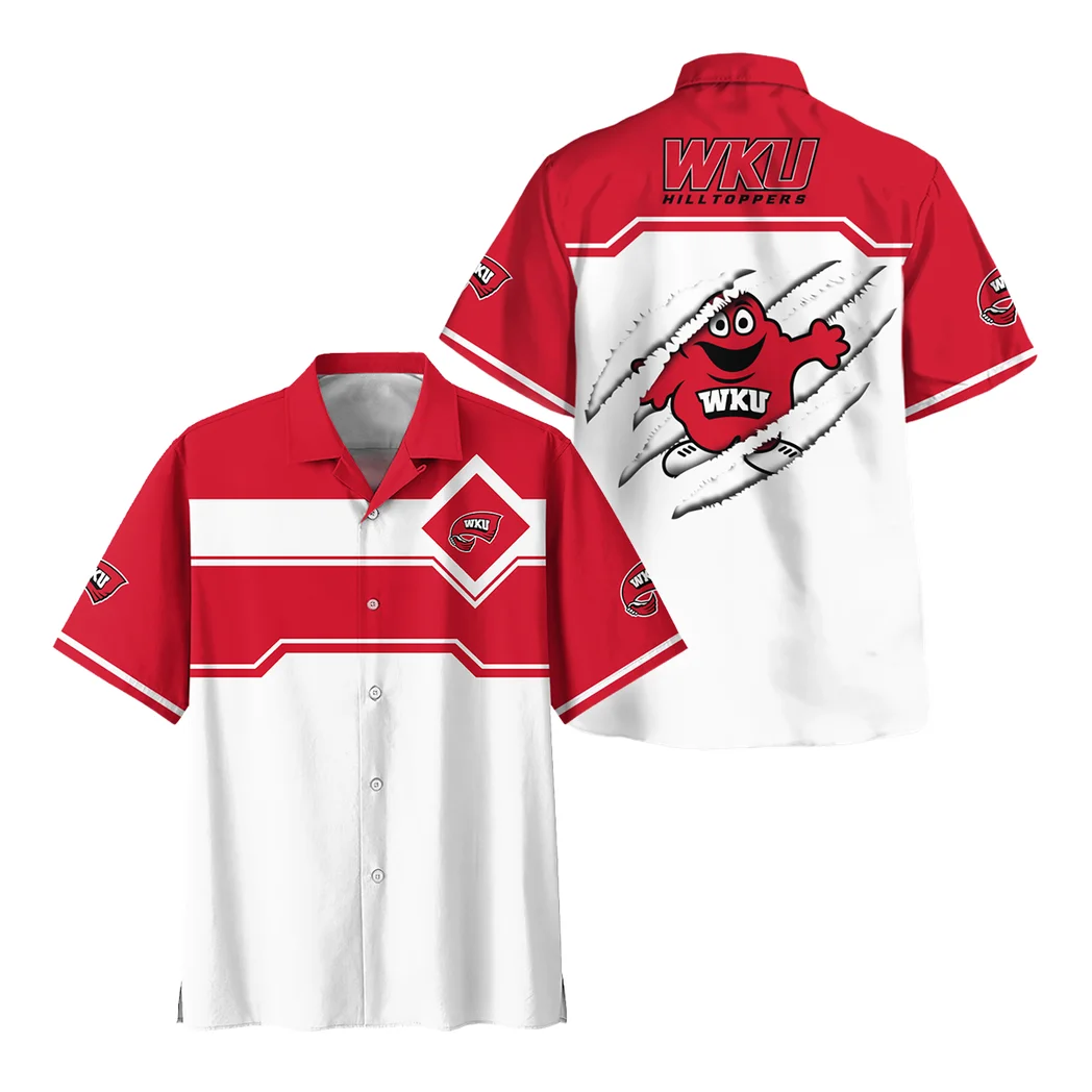 Western Kentucky Hilltoppers Hawaiian Shirt Logo Print, Victory Spirit Button Shirt HVN1469WK