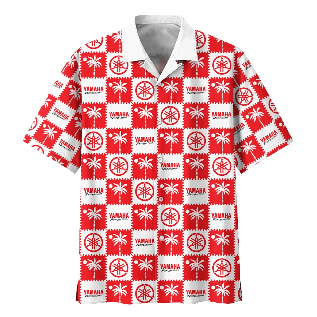 Yamaha Hawaiian Shirt Logo Exclusive, Auto Fan Button Shirt HVN1540YA