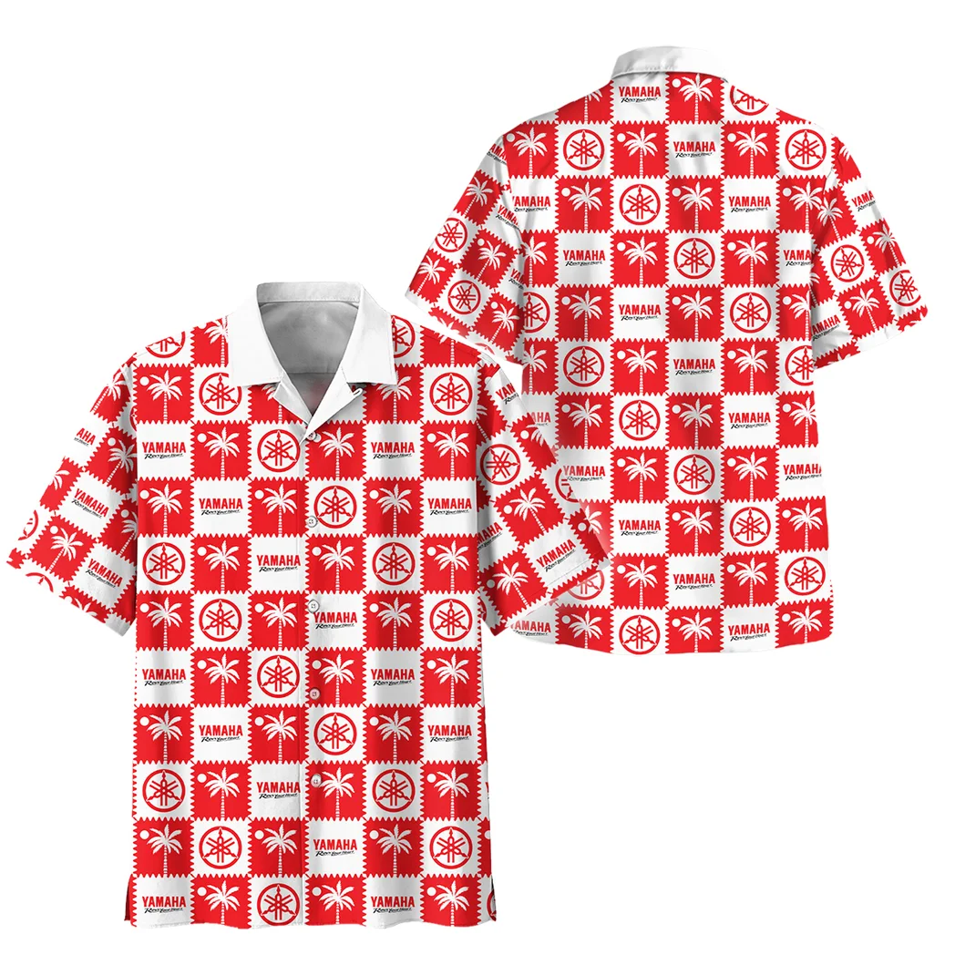 Yamaha Hawaiian Shirt Logo Exclusive, Auto Fan Button Shirt HVN1540YA