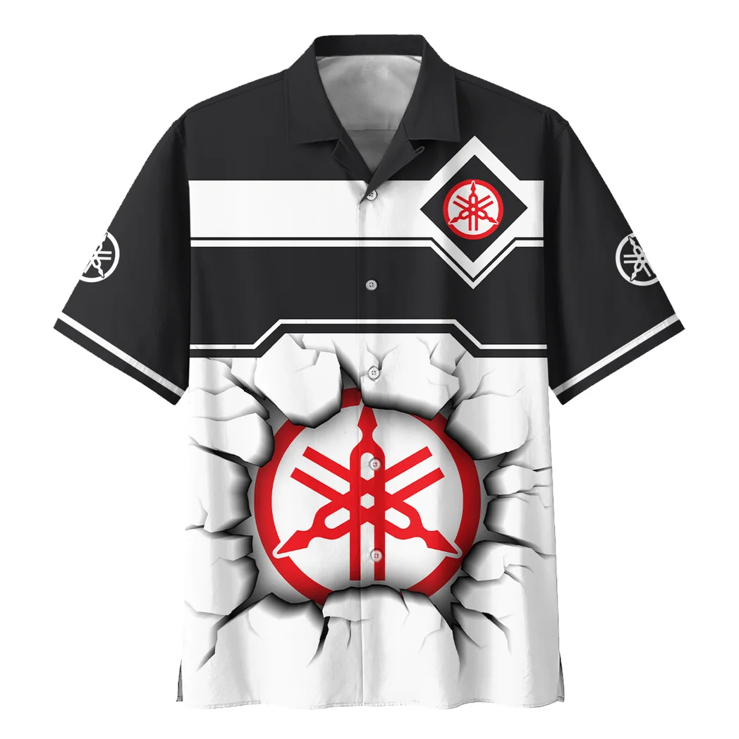 Yamaha Hawaiian Shirt, Road Life Button Shirt HVN1400YA