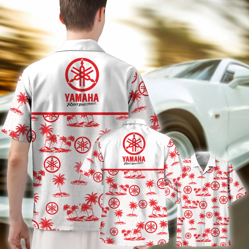 Yamaha Hawaiian Shirt Tropical Style, Auto Fan Button Shirt HVN1536YA